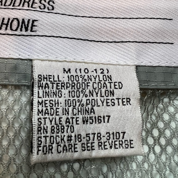 Against the Elements waterproof rain jacket with hood, Size M (10-12). NWOT - Picture 6 of 15